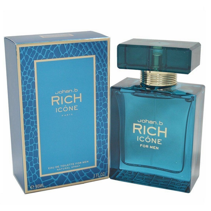 Rich Icone Cologne by Johan B 3.4oz Eau De Toilette Spray for men
